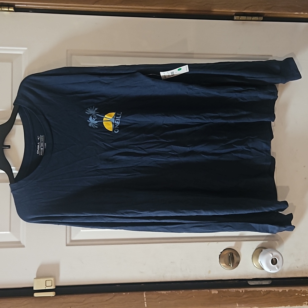 O'NEILL MODERN LONG SLEEVE GRAPHIC TEE: NEW WITH TAGS: BLUE: SIZE XL